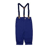 Little Gent Suspender Set Red Plaid 12M