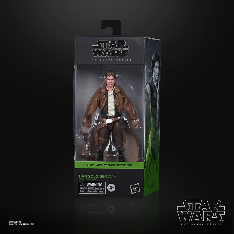 Star Wars The Black Series, figurine articulée Han Solo (Endor)