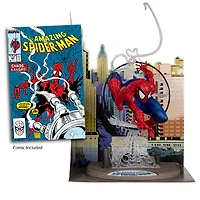 Marvel - Figure posée à l'échelle 1:6e avec scène et bande dessinée - Spider-Man