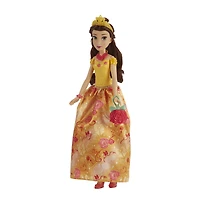 Disney Princess, Princesse et surprises, poupée mannequin Belle, 10 vêtements et accessoires