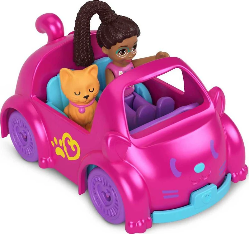 Polly Pocket Micro-poupée, véhicule en métal