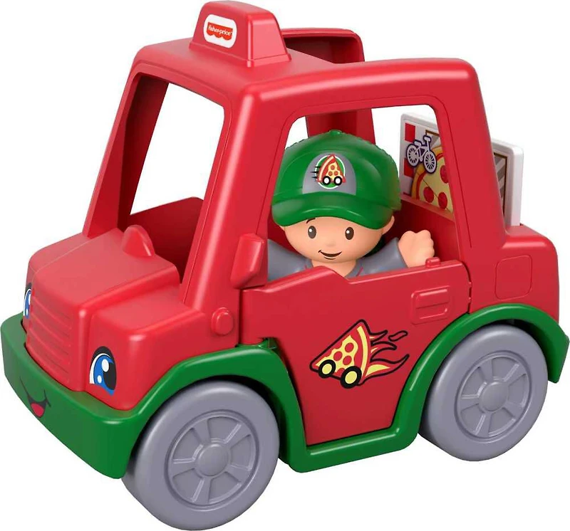 Fisher-Price Little People Voiture de livraison de pizzas La pointe délicieuse