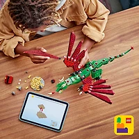 LEGO Creator 3 in 1 Medieval Dragon Toy - Building Toy with 3 Build Options, Dragon, Sea Serpent, or Phoenix - 31161
