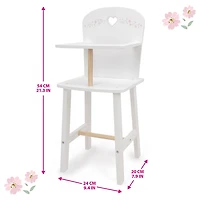 Chaise haute en bois pour poupée, Little Flora - Notre exclusivité
