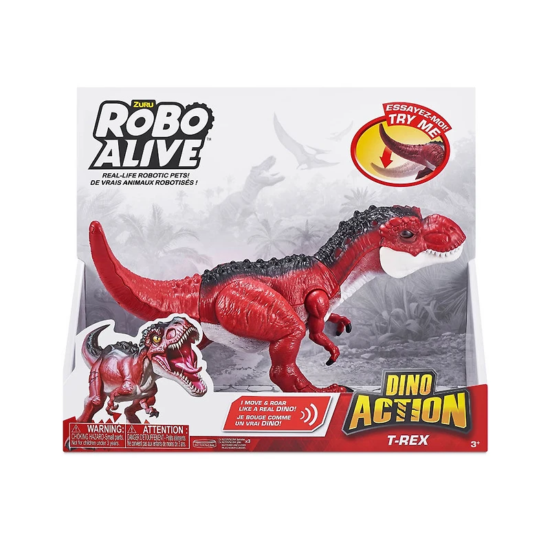 Action Dinosaure Tyrannosaure Robo Alive par ZURU