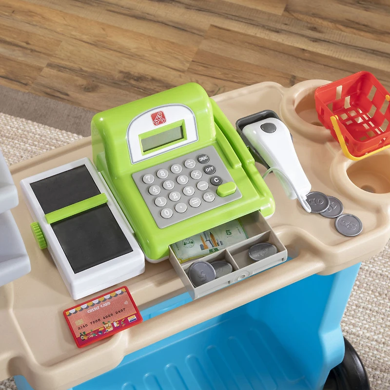 Marché Stop and Go Market de Step2 - Bleu