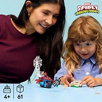 LEGO Marvel Spidey et ses incroyables amis Spider-Man sur sa Moto contre Rhino Jouet de Construction 11206