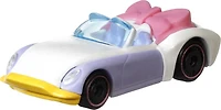 Hot Wheels Daisy Duck Character Car, Collectible 1:64 Scale Toy Car Inspired by Popular Disney Entertainment