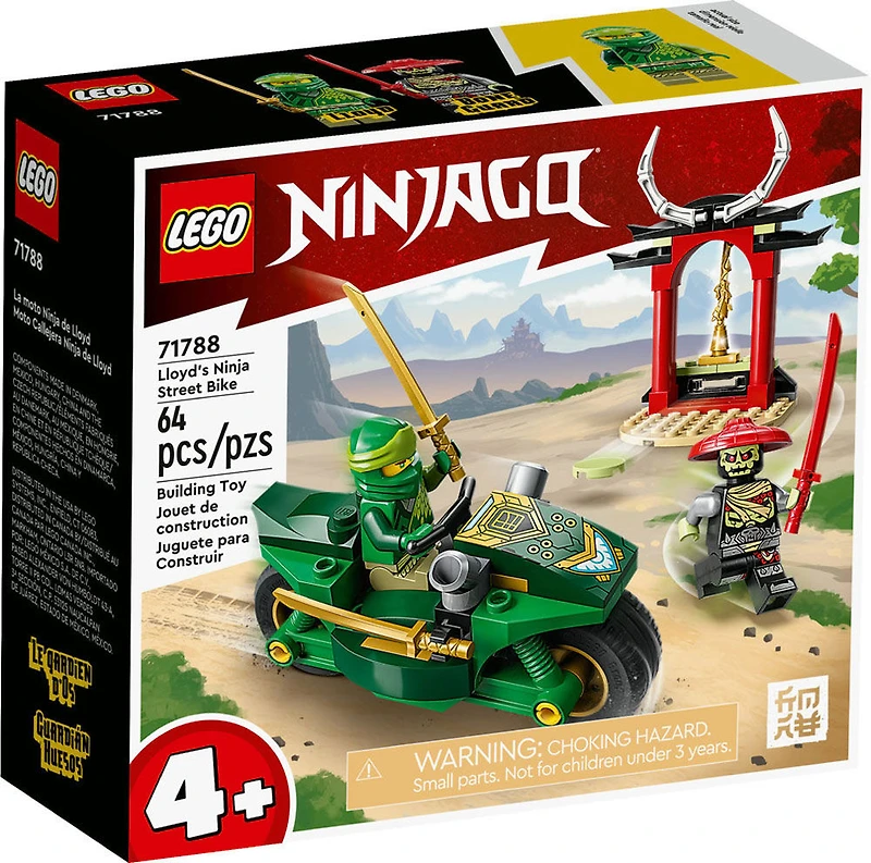 LEGO NINJAGO Lloyd's Ninja Street Bike 71788 Building Toy Set (64 Pieces)