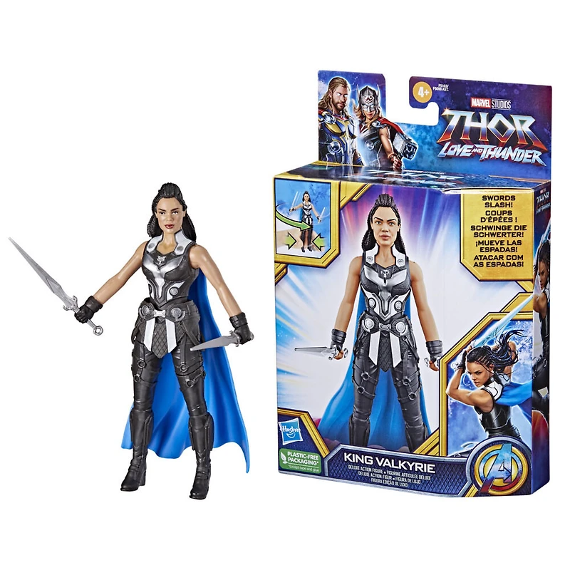 Marvel Studios' Thor: Love and Thunder King Valkyrie Toy, 6-Inch-Scale Deluxe Action Figure