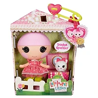 Lalaloopsy Littles Doll - Trinket Sparkles with Pet Yarn Ball Kitten, 7" princess doll