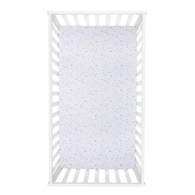 Rainbow Showers 4 Piece Crib Bedding Set