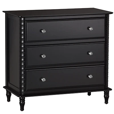 Rowan Valley Linden 3 tiroirs Commode, Noir