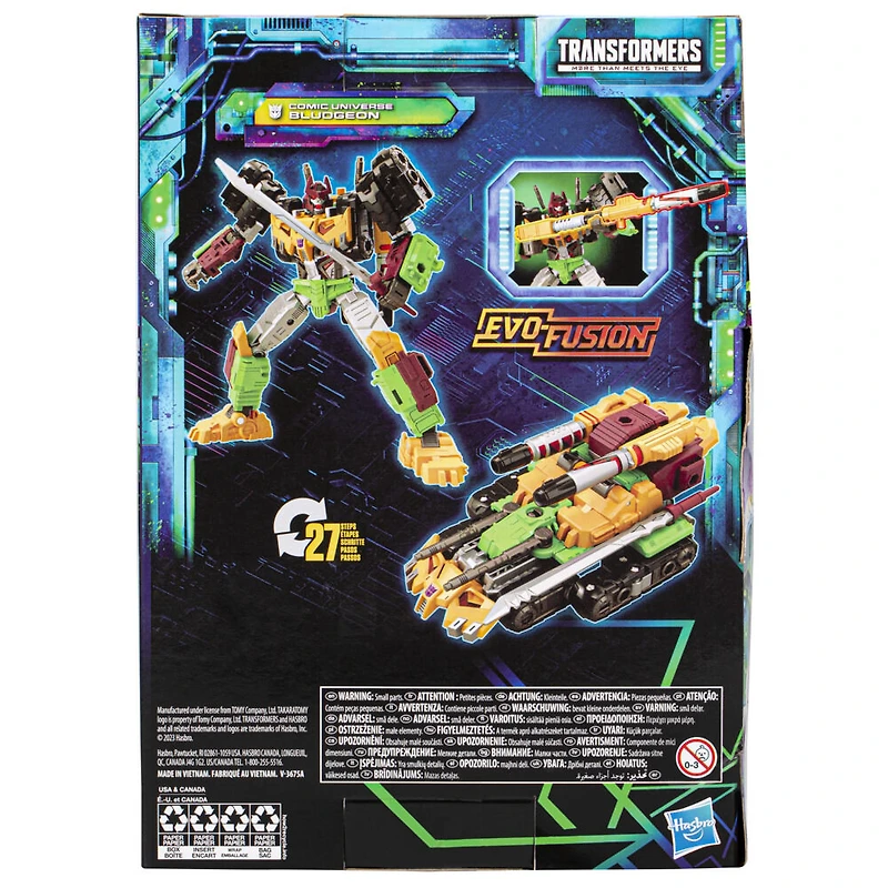 Transformers Generations Legacy Evolution, figurine Comic Universe Bludgeon classe Voyageur de 17,5 cm, pour filles et garçons à partir de 8 ans
