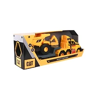 Cat Heavy Movers - Flatbed Truck w/ Dump Truck - R Exclusive