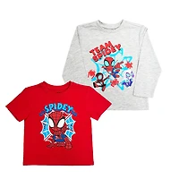 Marvel - Ensemble combo deux pièces - Rouge et gris chiné - Taille 4T - Exclusivité Toys "R" Us