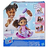 Baby Alive Sudsy Styling Doll, 12-Inch Toy, Black Hair