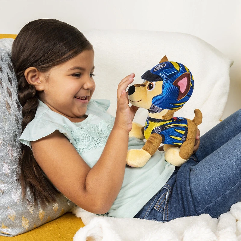 PAW Patrol, Chase Dino Rescue, animal en peluche, 20,3 cm