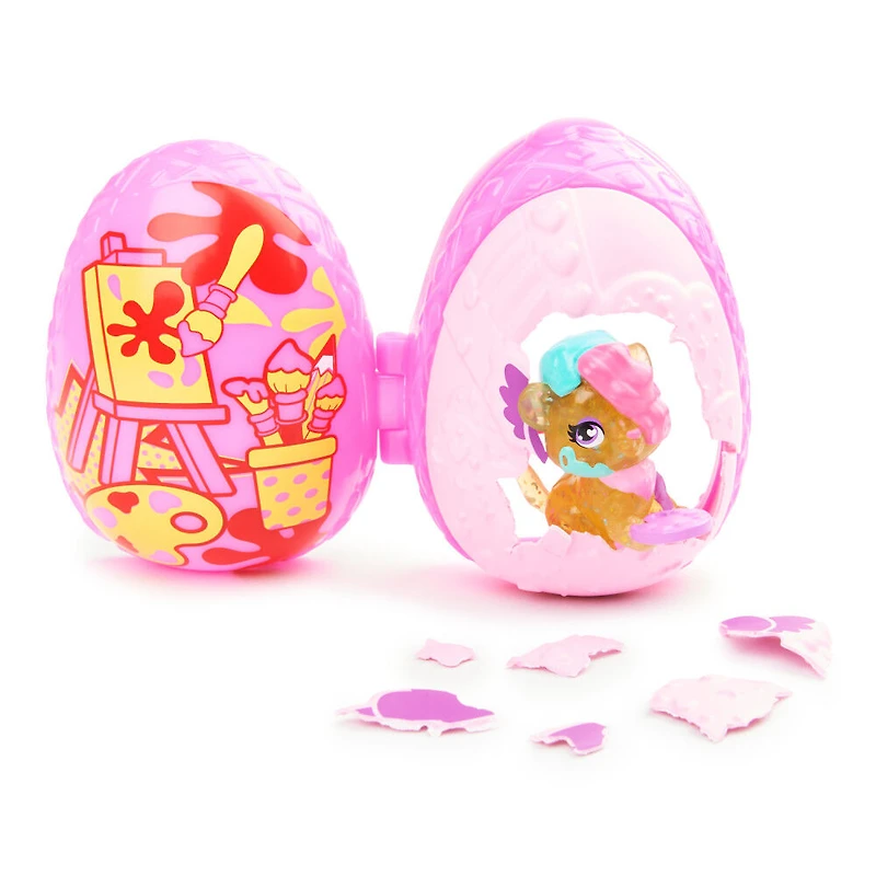 Hatchimals CollEGGtibles, Coffret Soeurs avec 1 grand enfant, 1 bébé et un oeuf réutilisable (les styles peuvent varier)