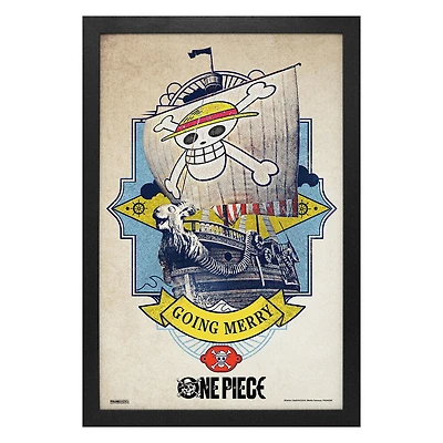 11X17 Tirage encadrét-One Piece-La-Aller de l'avant