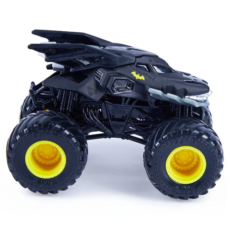 Monster Jam, Monster truck Batman officiel, véhicule en métal moulé, série Heros et Villians, échelle 1:64