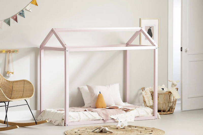 Sweedi Maison lit pour enfant Bambin Rose