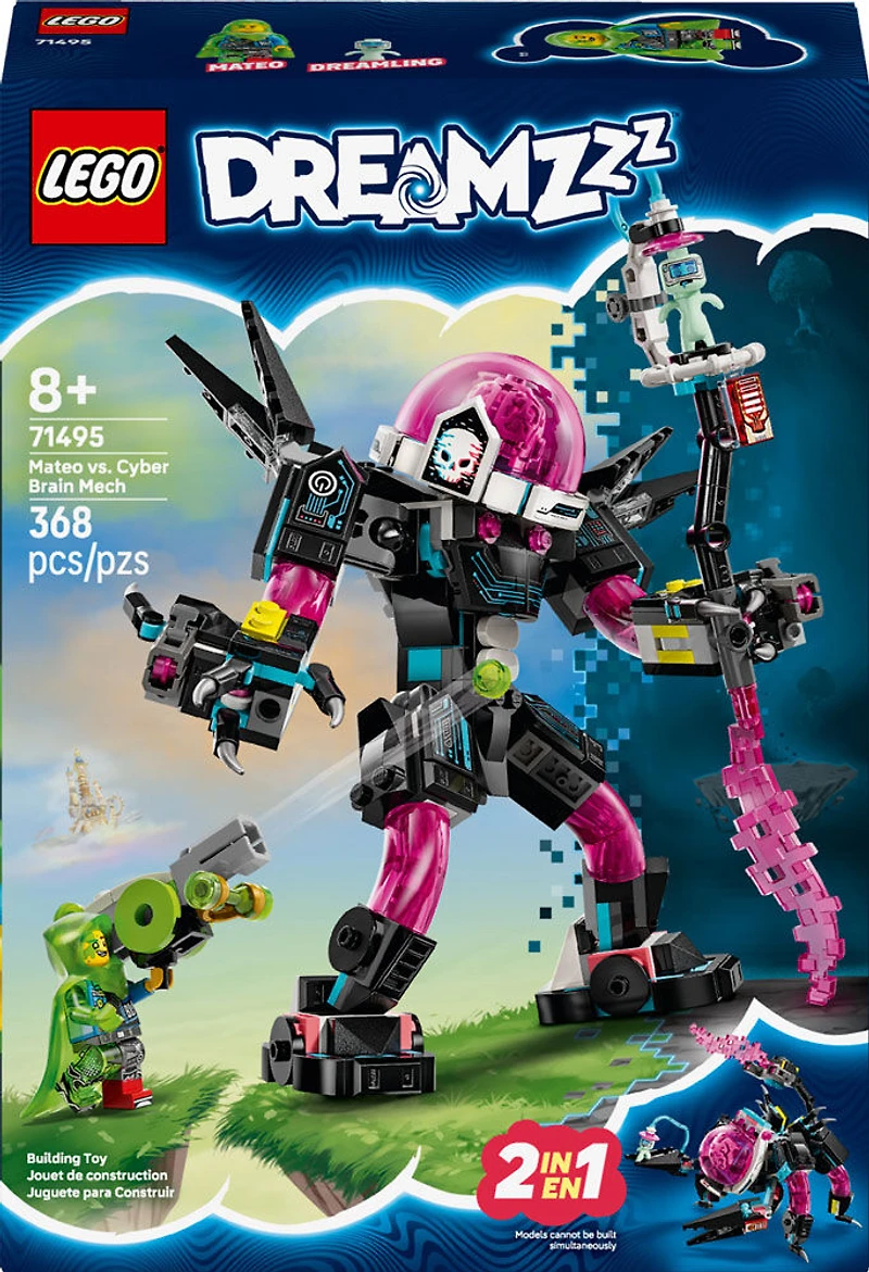LEGO DREAMZzz Mateo vs. Cyber Brain Mech Robot Building Toy for Kids, Boys & Girls, Ages 8+ - 71495