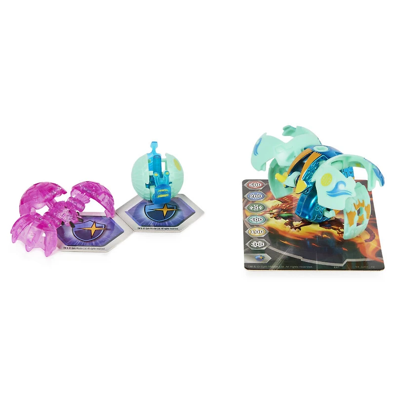 Bakugan Evolutions, Coffret Platinum Power Up Sectanoid avec Nano Widow et Sledge