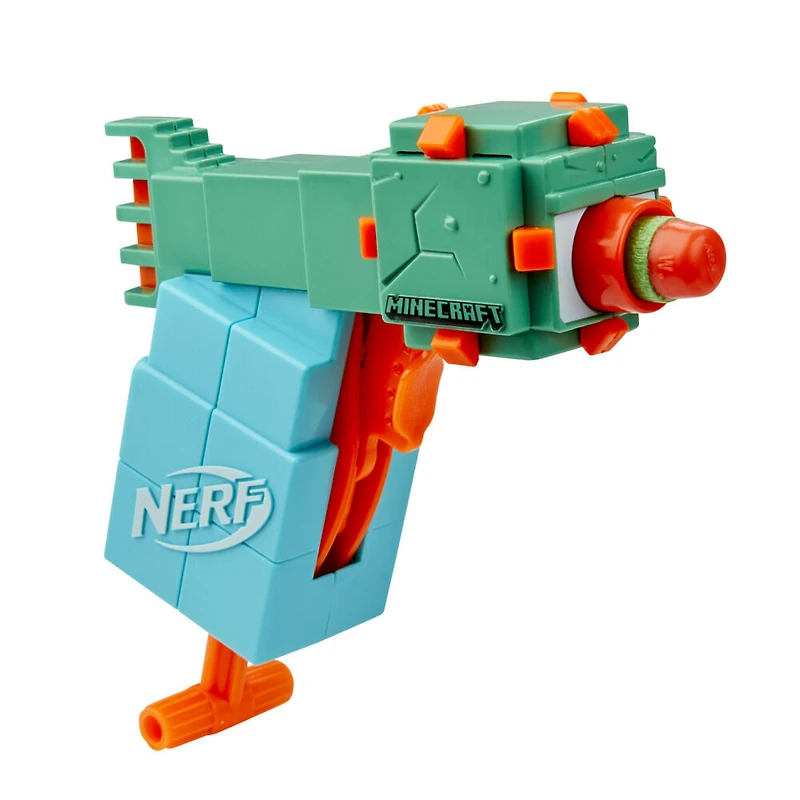 Nerf Microshots Minecraft, mini-blaster Guardian, design du monstre de Minecraft