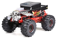 Camion Monstre Hot Wheels 1/10e avec Phares qui S'Allument et Bruits de Moteur - Bone Shaker