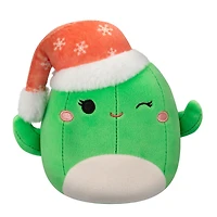 Squishmallows 5" - Maritza le cactus avec le chapeau du Père Noël