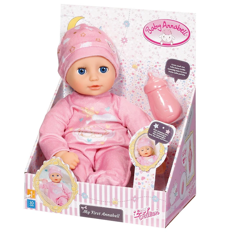 Poupon Baby Annabell de 30 cm avec bonnet