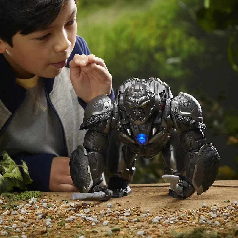 Transformers: Rise of the Beasts Command & Convert figurine animatronique Optimus Primal de 31,5 cm