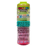 Wonder Factory Never Dry Dough & Sand Starter Set- Lime Green Dough + Pink Sand