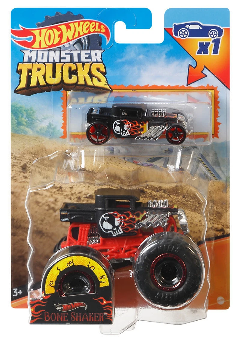 Hot Wheels Monster Trucks 1:64 Bone Shaker 2p Vehicle