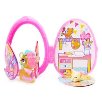 Hatchimals CollEGGtibles, Coffret Soeurs avec 1 grand enfant, 1 bébé et un oeuf réutilisable (les styles peuvent varier)