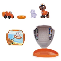 PAW Patrol, Big Truck Pups Zuma Action Figure with Clip-on Rescue Drone, Command Center Pod and Animal Friend
