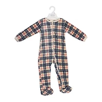 Baby Mode Dormeuse en peluche : Carreaux beige