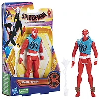 Marvel Spider-Man: Across the Spider-Verse Scarlet Spider Toy, 6-Inch-Scale Action Figure with Accessory, Toy for Kids Ages 4 and Up