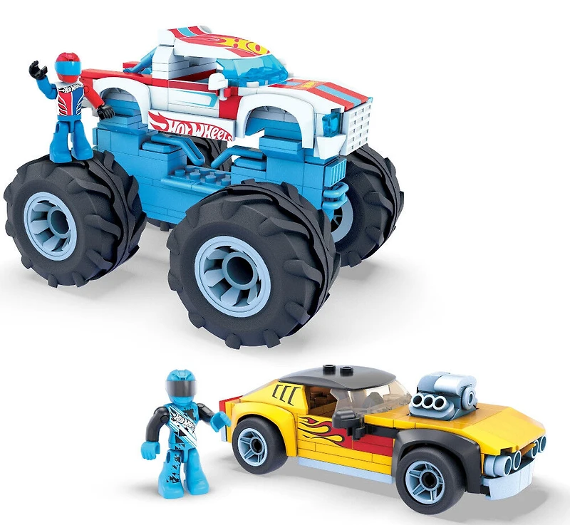 Mega Construx - Hot Wheels Rodger Dodger et Hot Wheels Racing