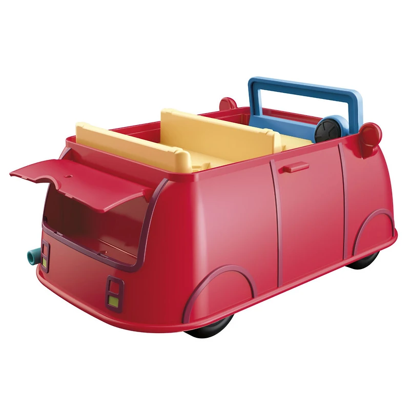 Peppa Pig Peppa's Adventures Peppa's Family Red Car Preschool Toy, Speech and Sound Effects - French Edition