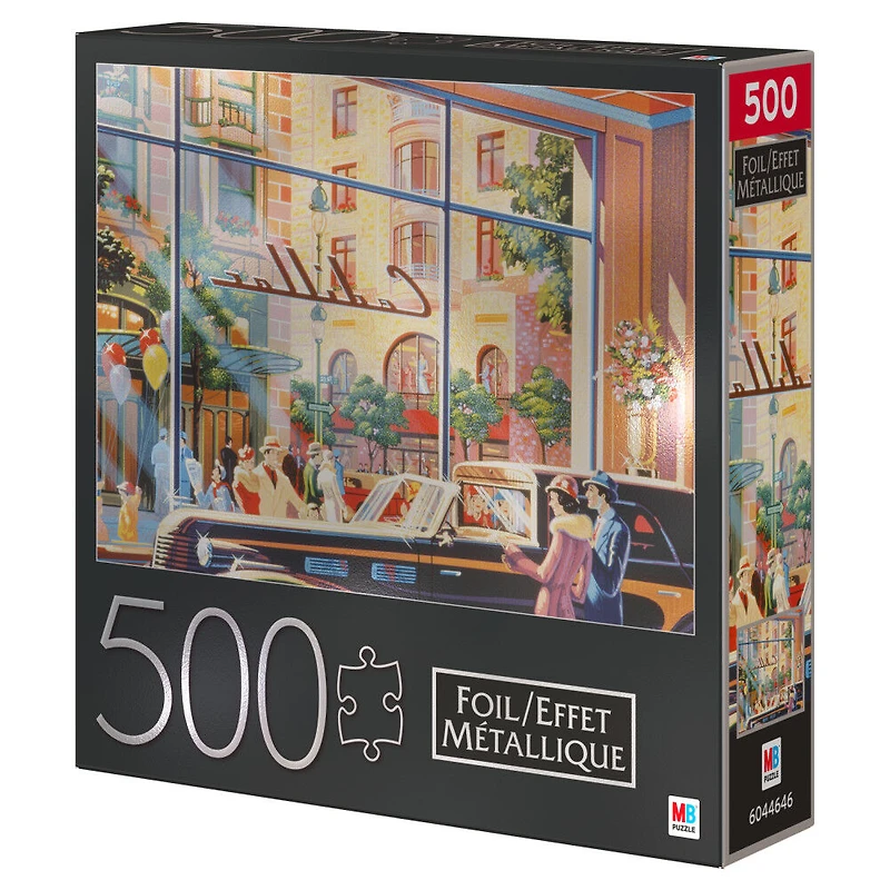500-Piece Jigsaw Puzzle with Foil Accents, Caddy Corner