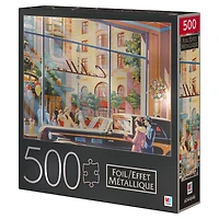 500-Piece Jigsaw Puzzle with Foil Accents, Caddy Corner