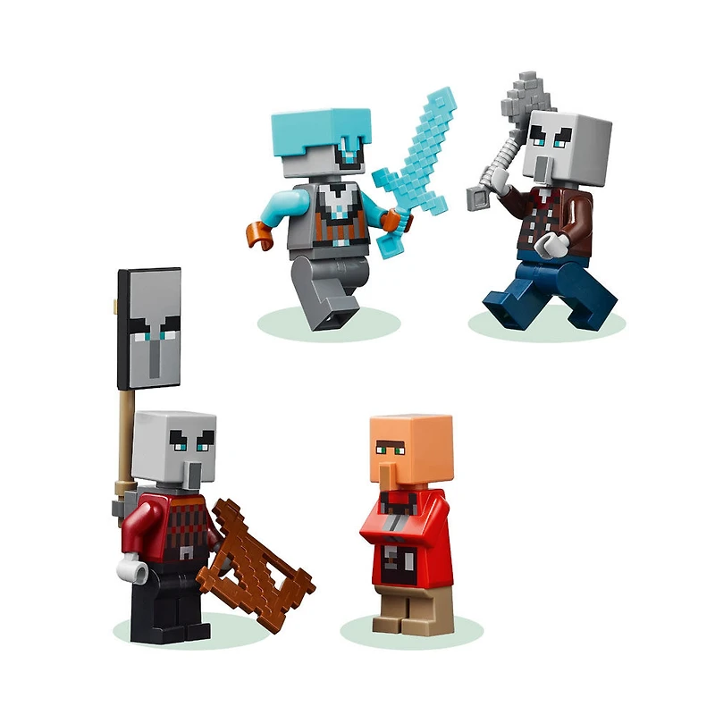 LEGO Minecraft The Pillager Outpost and Ravager Building Toy for Boys & Girls, Ages 9+ - 21278