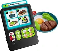 Fisher-Price Laugh & Learn 123 Follow the Recipe Meal Kit Preschool Pretend Playset, 3 Pieces
