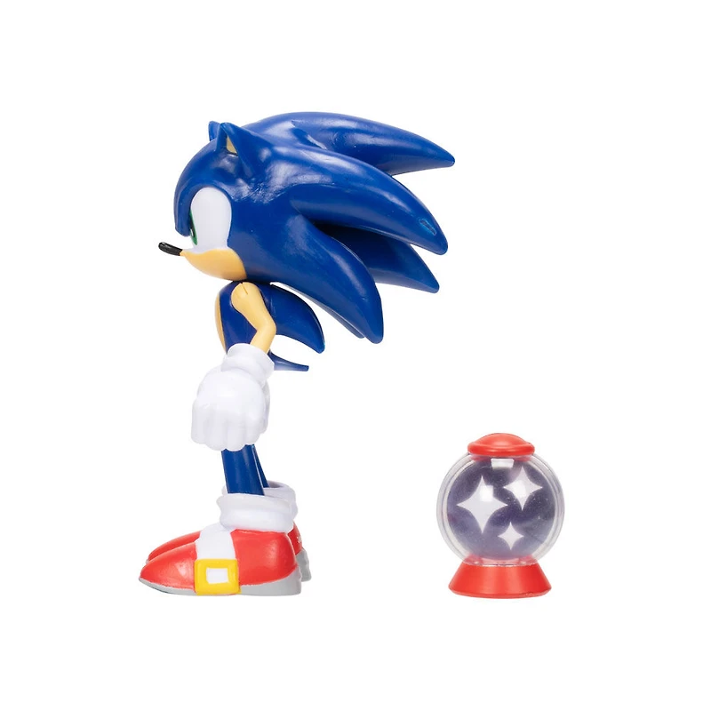  Figurine de 4 pouces Sonic - Sonic avec Boîte d'objet invincible
