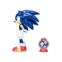  Figurine de 4 pouces Sonic - Sonic avec Boîte d'objet invincible