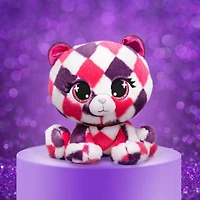 P.Lushes Designer Fashion Pets, Quinn O'Bearci, ourse en peluche de luxe, rose/violet, 15,2 cm