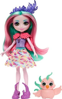 Enchantimals Poupée2 en 1 Oiseau et Poisson, 2animaux, access.