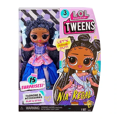 Poupée-mannequin LOL Surprise Tween de la série 3, Nia Regal, avec 15 surprises